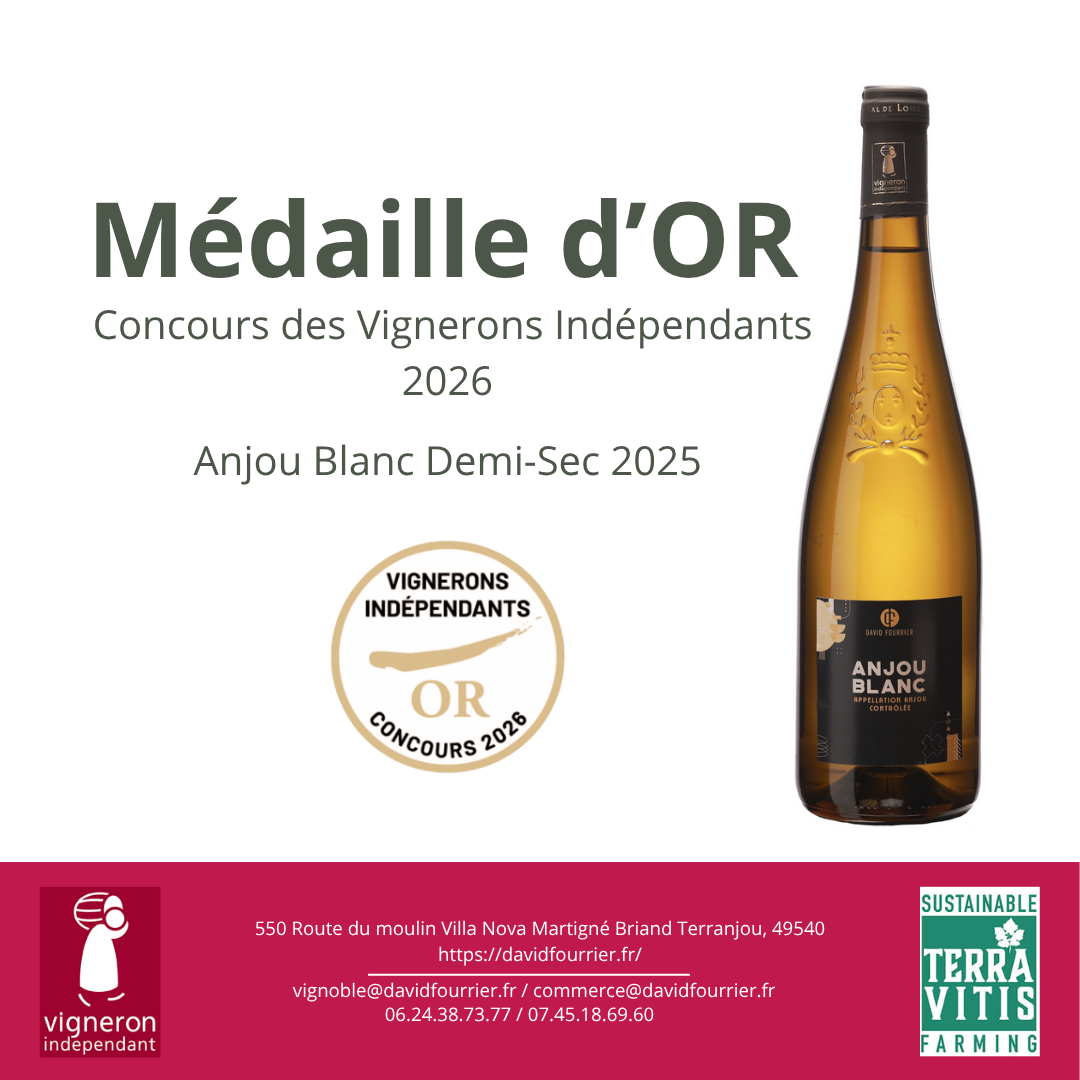 Concours des Vignerons Indépendants 2026 - Médaille OR